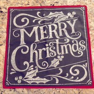 Pottery Barn Chalk Board Christmas Pillow Cover